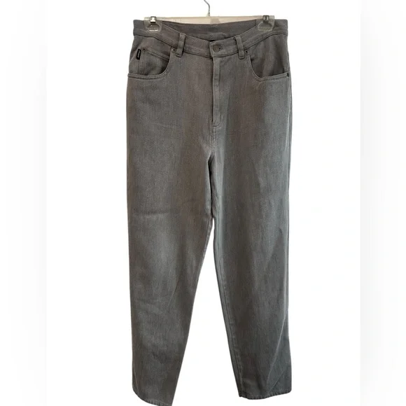Lauren Ralph Lauren High Rise grey pants 100% Cotton,‎ Size 10, straight leg - Picture 7 of 7
